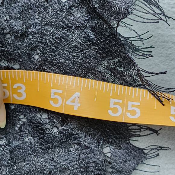 Lace Maxi Cover-Up Women Boho Sheer Batwing Sleeve Fringe Kimono Sexy Festival C - Picture 10 of 11